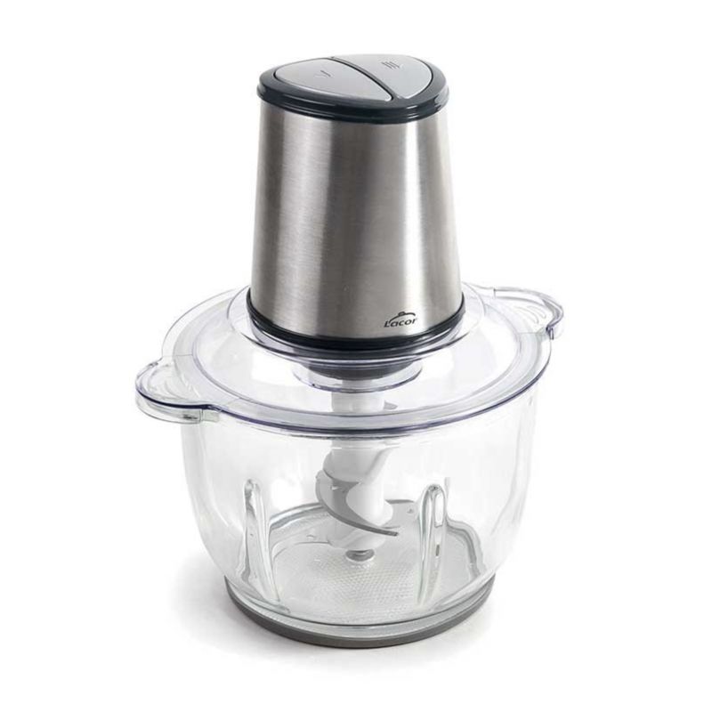 Trinciante Elettrico Con Recipiente in Vetro - 2 L - Lacor Trinciante Elettrico Con Recipiente in Vetro - 2 L - Lacor