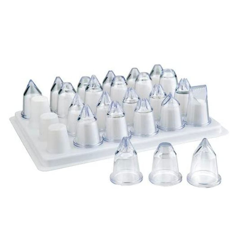 Set di 24 bocchette per decorazioni in acrilico - Lacor Set di 24 bocchette per decorazioni in acrilico - Lacor