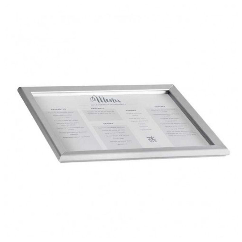 Porta-menu in alluminio - A3 - Lacor Porta-menu in alluminio - A3 - Lacor