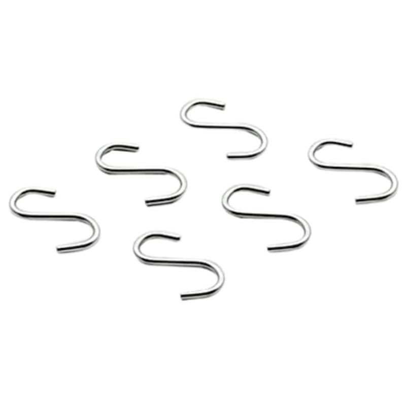 Ganci in acciaio inossidabile per appendiabiti da parete - Set di 6 Ganci in acciaio inossidabile per appendiabiti da parete - Set di 6