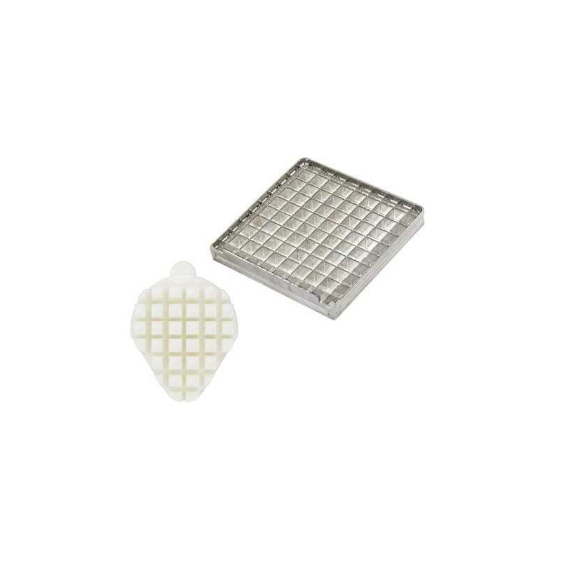 Coltello e spingitore per tagliare le patatine - 13 x 13 mm Coltello e spingitore per tagliare le patatine - 13 x 13 mm