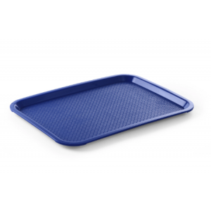 Vassoio rettangolare per fast food - Piccolo modello 265 x 345 mm - Blu