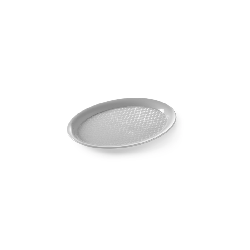 Vassoio da fast food ovale - Grigio Vassoio da fast food ovale - Grigio