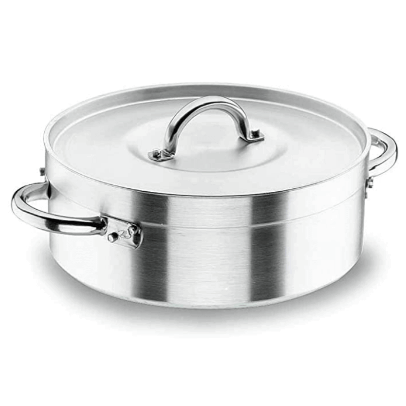 Brasiera Professionale con Coperchio - Chef-Aluminio - ø 50 cm Brasiera Professionale con Coperchio - Chef-Aluminio - ø 50 cm