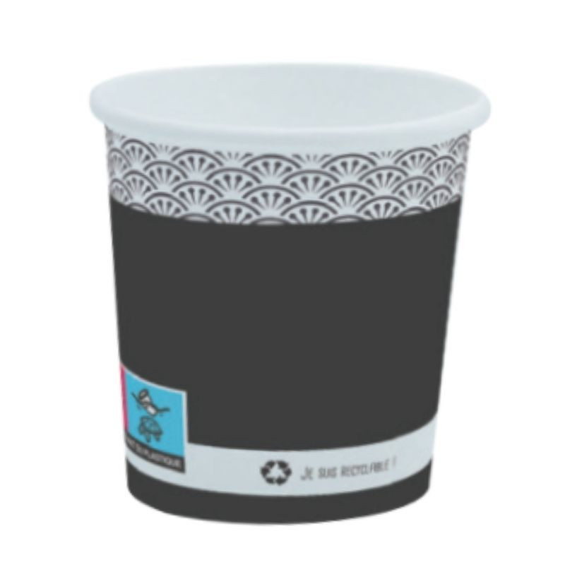 Bicchiere di cartone Elegance - 18 cl - Eco-sostenibile - Lotto da 50 Bicchiere di cartone Elegance - 18 cl - Eco-sostenibile - Lotto da 50