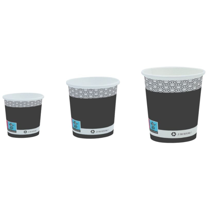 Bicchiere da caffè in cartone Elegance - 10 cl - Eco-responsabile - Lotto da 50 Bicchiere da caffè in cartone Elegance - 10 cl - Eco-responsabile - Lotto da 50