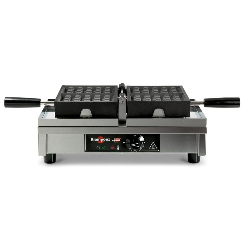Piastra per waffle professionale con apertura a 180° - Ribaltamento sinistra destra - 4 x 5 Liegi Piastra per waffle professionale con apertura a 180° - Ribaltamento sinistra destra - 4 x 5 Liegi