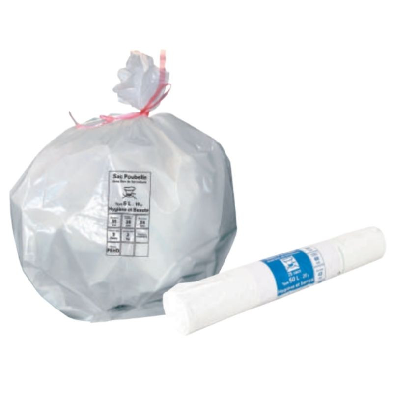Sacchetto per la spazzatura Igiene e Bellezza - 30 L - Lotto da 25 Sacchetto per la spazzatura Igiene e Bellezza - 30 L - Lotto da 25