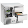 Tavolo refrigerato 2 cassetti 1 porta professionale