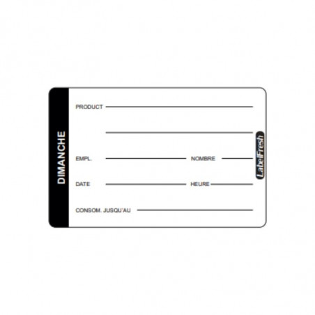 Etichetta di tracciabilità LabelFresh Pro - Domenica - 70 x 45 mm - Lotto da 500 - LabelFresh