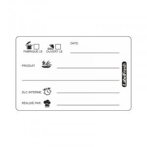 Etichetta di tracciabilità Label Fresh DLC - 70 x 45 mm - Lotto di 300 - LabelFresh