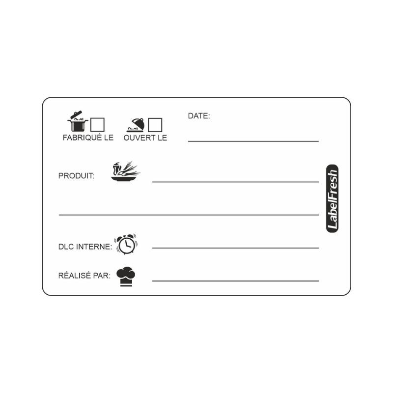 Etichetta di tracciabilità Label Fresh DLC - 70 x 45 mm - Lotto di 300 - LabelFresh Etichetta di tracciabilità Label Fresh DLC - 70 x 45 mm - Lotto di 300 - LabelFresh
