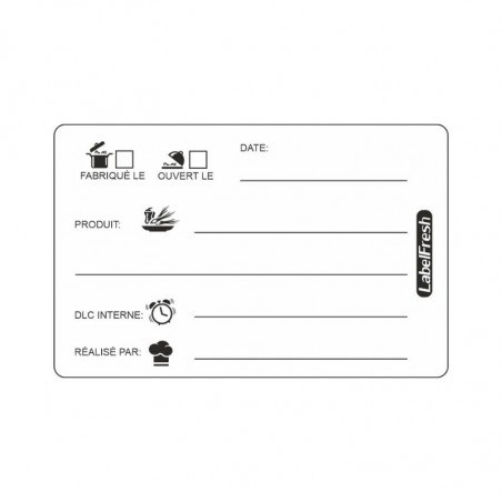 Etichetta di tracciabilità Label Fresh DLC - 70 x 45 mm - Lotto di 300 - LabelFresh