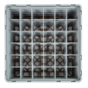 Scaffale per bicchieri 36 scomparti Camrack beige - L 500 x P 500mm - Cambro