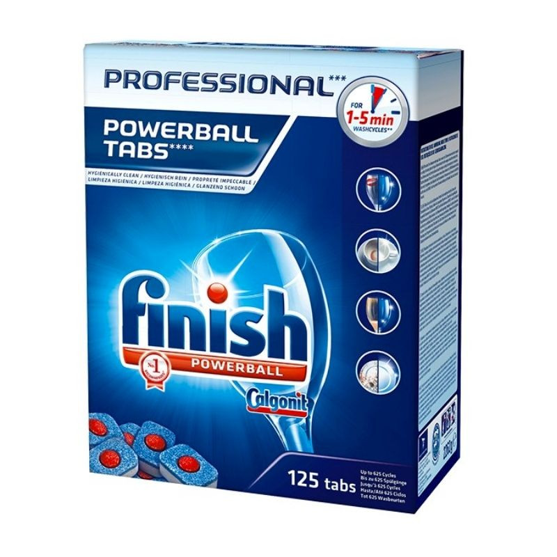 Compresse Powerball per Lavastoviglie - Confezione da 125 - Finish Professional Compresse Powerball per Lavastoviglie - Confezione da 125 - Finish Professional