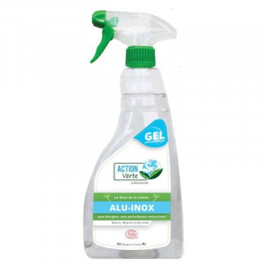 Spray Gel Detergente Sgrassante per Inox e Alluminio - 750 ml - Azione Verde