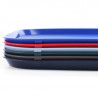 Vassoio rettangolare per fast food - Grande modello 450 x 350 mm - Blu