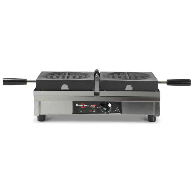 Piastra per waffle professionale con apertura a 180° - Ribaltamento sinistra destra - Rotonda - Krampouz Piastra per waffle professionale con apertura a 180° - Ribaltamento sinistra destra - Rotonda - Krampouz