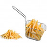 Piccolo Cestino per Patatine in Acciaio Inox - 125 x 100 mm - Dynasteel