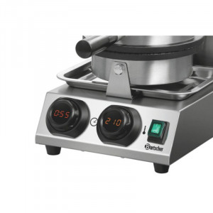 Piastra per waffle cono in acciaio inossidabile - 1000 W - Bartscher