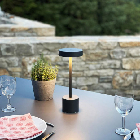 Lampada da tavolo Touch in alluminio - Roby Rock - Lumisky