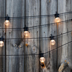 Ghirlanda luminosa da giardino solare e a LED - Party Clear Hybrid - Lumisky
