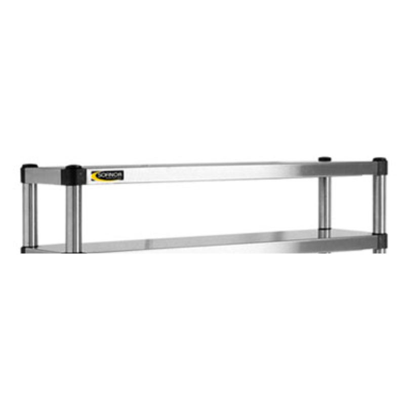 Scaffale da fissare per tavolo in acciaio inossidabile - L 1800 mm - H 400 mm Scaffale da fissare per tavolo in acciaio inossidabile - L 1800 mm - H 400 mm