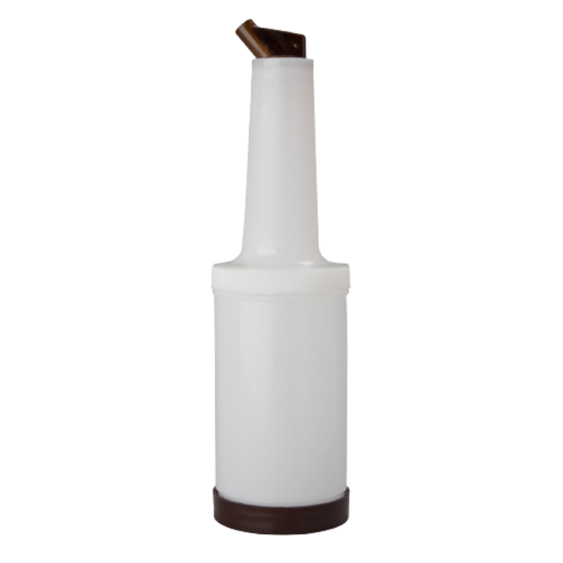 Bottiglia con beccuccio versatore da 80 cl - Marrone Dynasteel: accessorio indispensabile per i professionisti della ristorazion Bottiglia con beccuccio versatore da 80 cl - Marrone Dynasteel: accessorio indispensabile per i professionisti della ristorazion