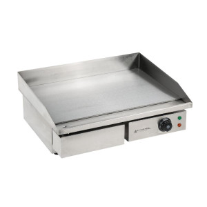 Piastra Elettrica Professionale Dynasteel - Liscia 55 cm: Piastra in acciaio inox, cottura omogenea e rapida