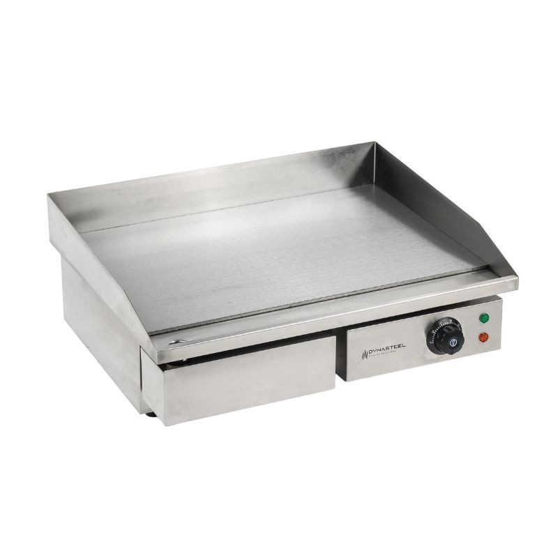 Piastra Elettrica Professionale Dynasteel - Liscia 55 cm: Piastra in acciaio inox, cottura omogenea e rapida Piastra Elettrica Professionale Dynasteel - Liscia 55 cm: Piastra in acciaio inox, cottura omogenea e rapida