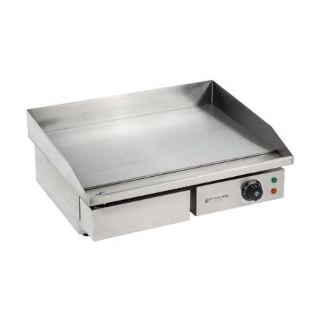 Piastra Elettrica Professionale Dynasteel - Liscia 55 cm: Piastra in acciaio inox, cottura omogenea e rapida