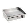 Piastra Elettrica Professionale Dynasteel - Liscia 55 cm: Piastra in acciaio inox, cottura omogenea e rapida