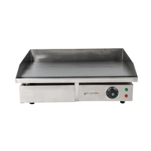 Piastra Elettrica Professionale Dynasteel - Liscia 55 cm: Piastra in acciaio inox, cottura omogenea e rapida