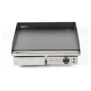 Piastra Elettrica Professionale Dynasteel - Liscia 55 cm: Piastra in acciaio inox, cottura omogenea e rapida