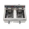 Friggitrice Professionale 2 x 13 L con Scarico - Dynasteel: Prestazioni e durata per la tua cucina