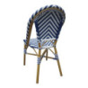 Sedia stile parigino in rattan blu - Set di 2 - Bolero