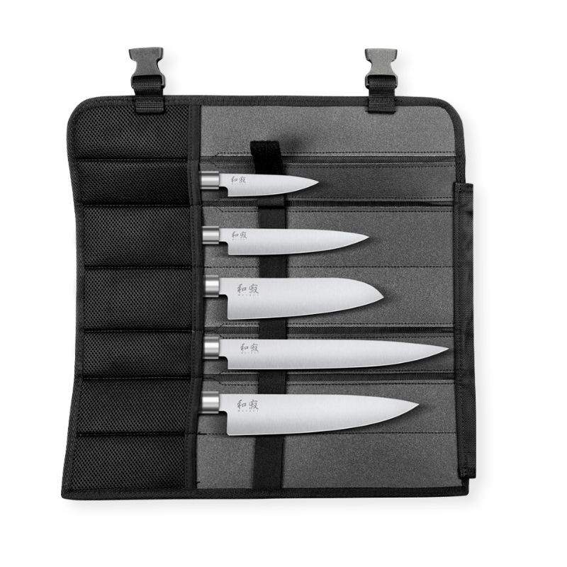 Set di 5 coltelli Wasabi Black con valigetta - Prestazioni ed eleganza per i professionisti della cucina Set di 5 coltelli Wasabi Black con valigetta - Prestazioni ed eleganza per i professionisti della cucina