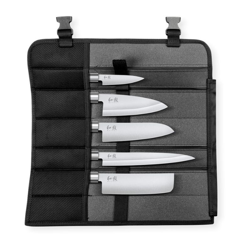 Set di 5 coltelli Wasabi Black - Qualità professionale giapponese - Con valigetta Set di 5 coltelli Wasabi Black - Qualità professionale giapponese - Con valigetta