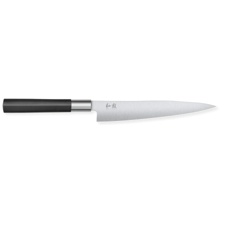 Coltello Filetto di Sogliola Flessibile Wasabi Black KAI 18 cm - Lama in acciaio inossidabile lucidato e manico ergonomico