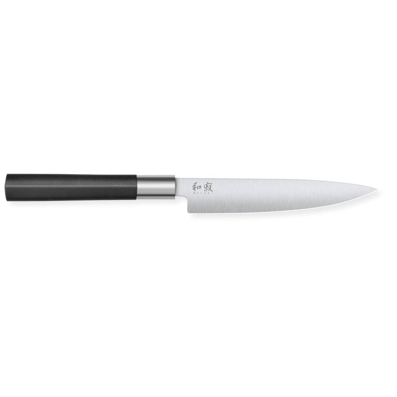 Coltello Universale Kai Wasabi Black - L 15 cm: Prestazioni di taglio e comfort d'uso Coltello Universale Kai Wasabi Black - L 15 cm: Prestazioni di taglio e comfort d'uso