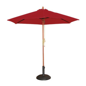 Round 3m red parasol - Bolero - Fourniresto