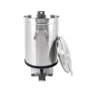 Cestino dell'immondizia in acciaio inossidabile con pedale - 50 L - Dynasteel