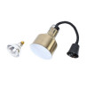 Lampada Riscaldante Dorata con Lampadina - Dynasteel: Mantieni i tuoi alimenti caldi in modo efficace
