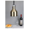 Lampada Riscaldante Dorata con Lampadina - Dynasteel: Mantieni i tuoi alimenti caldi in modo efficace