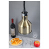 Lampada Riscaldante Dorata con Lampadina - Dynasteel: Mantieni i tuoi alimenti caldi in modo efficace