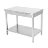 Tavolo Inox con Ripiano Dynasteel - Professionale della ristorazione