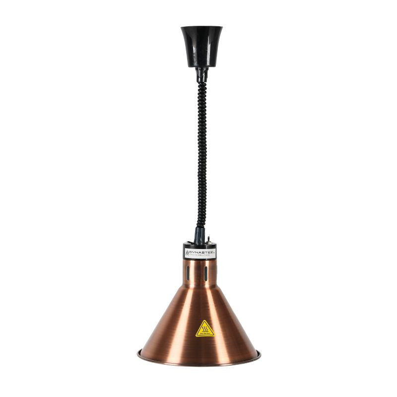 Lampada Riscaldante Conica Rame Dynasteel - Mantenimento ottimale degli alimenti Lampada Riscaldante Conica Rame Dynasteel - Mantenimento ottimale degli alimenti