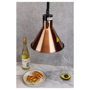 Lampada Riscaldante Conica Rame Dynasteel - Mantenimento ottimale degli alimenti